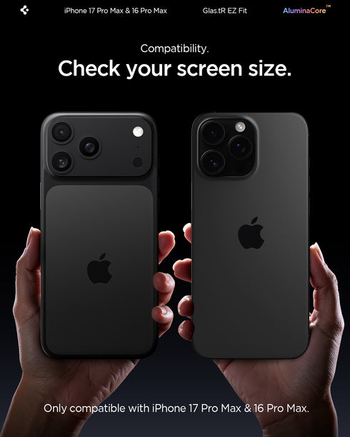 Защитное стекло Spigen для iPhone 16 Pro Max / 16 Pro – GLAS.tR EZ Fit (2 шт.)